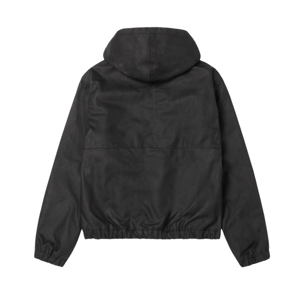 Stussy Work Jacket Waxed Cotton Black I Momentum - Momentum Clothing