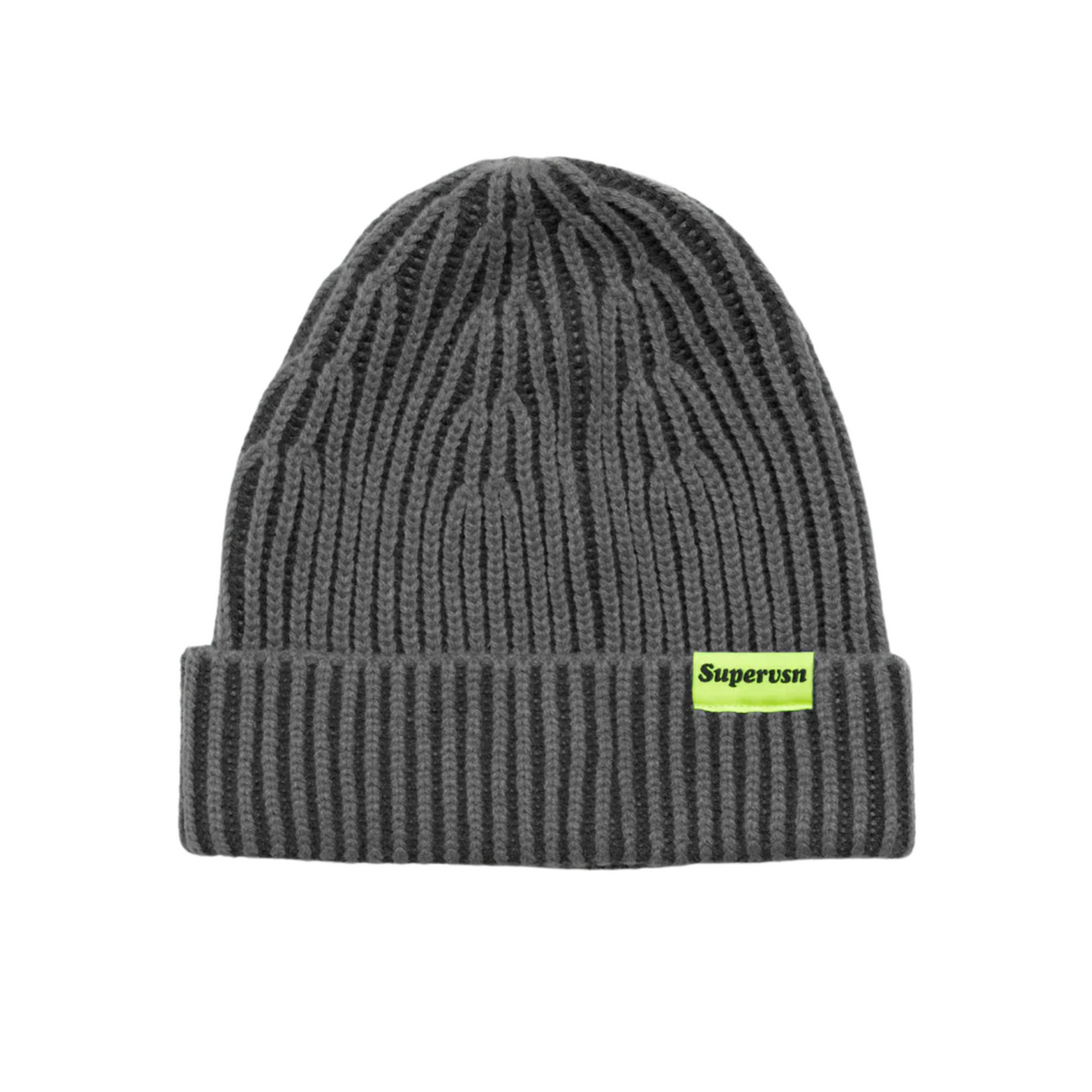 Supervsn Contrast Rib Beanie - Black