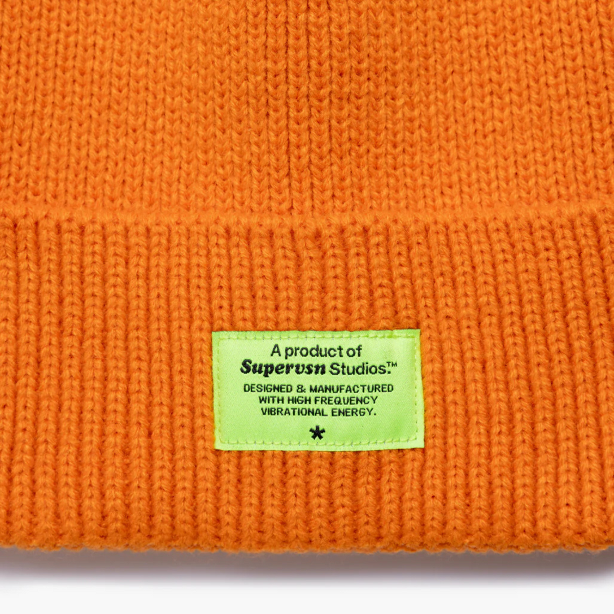 Supervsn Frequency Ribbed Beanie - Burnt Orange