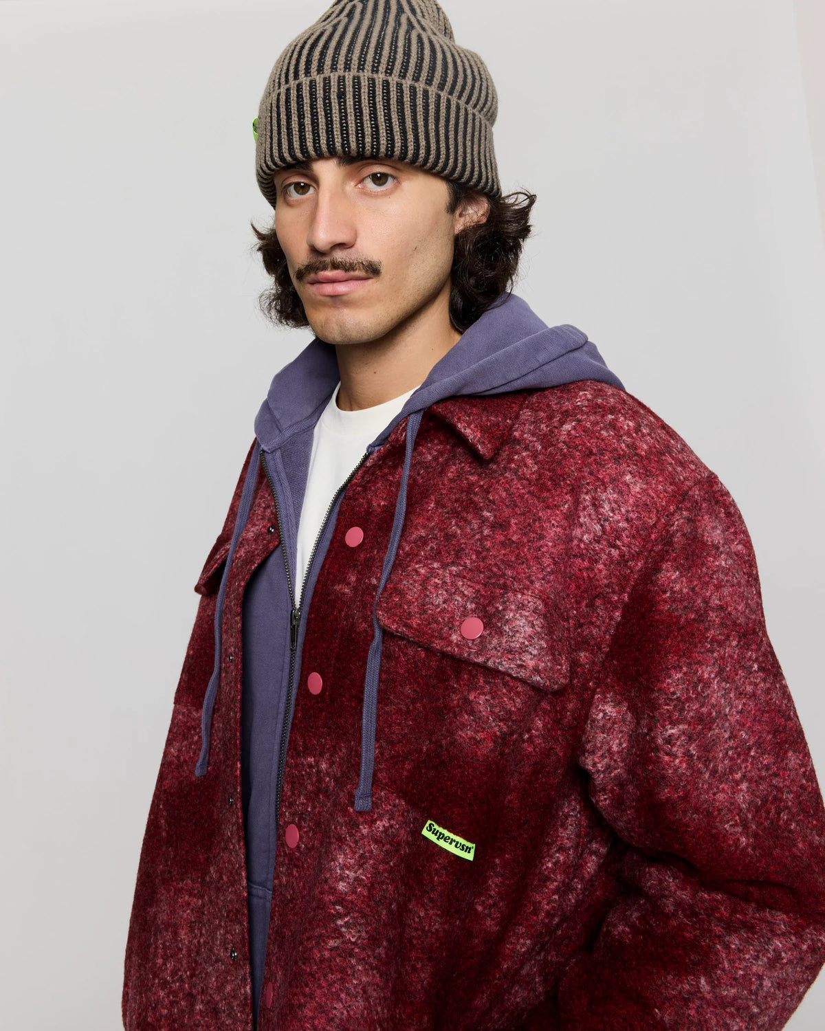 Supervsn Marled Overshirt - Blaze
