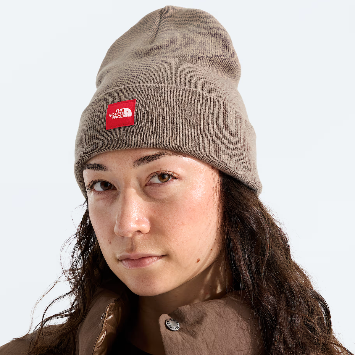 TNF Red Box Beanie Garnet 