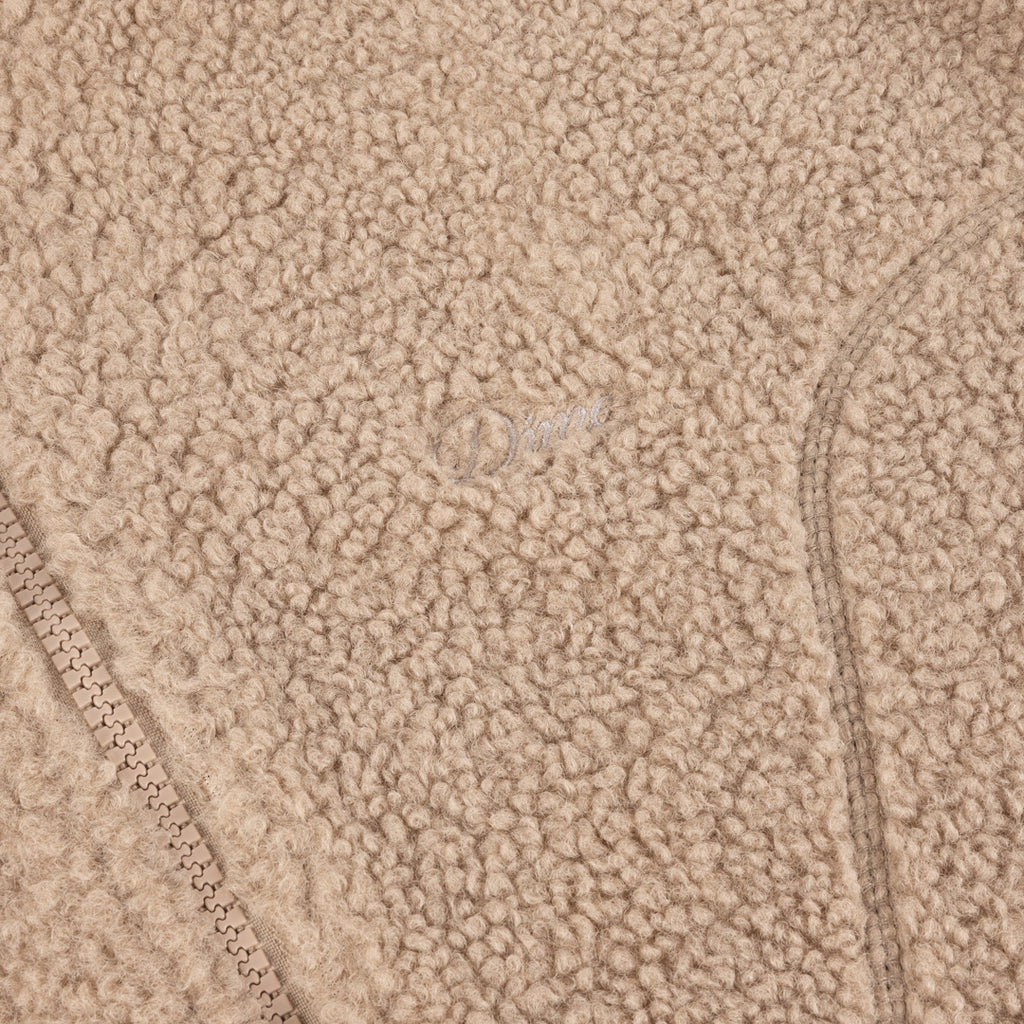 DIME Polar Fleece Sherpa Zip Latte