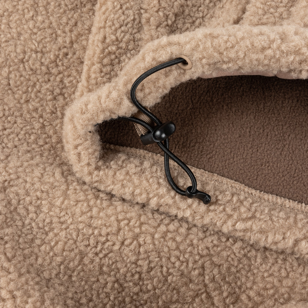 DIME Polar Fleece Sherpa Zip Latte