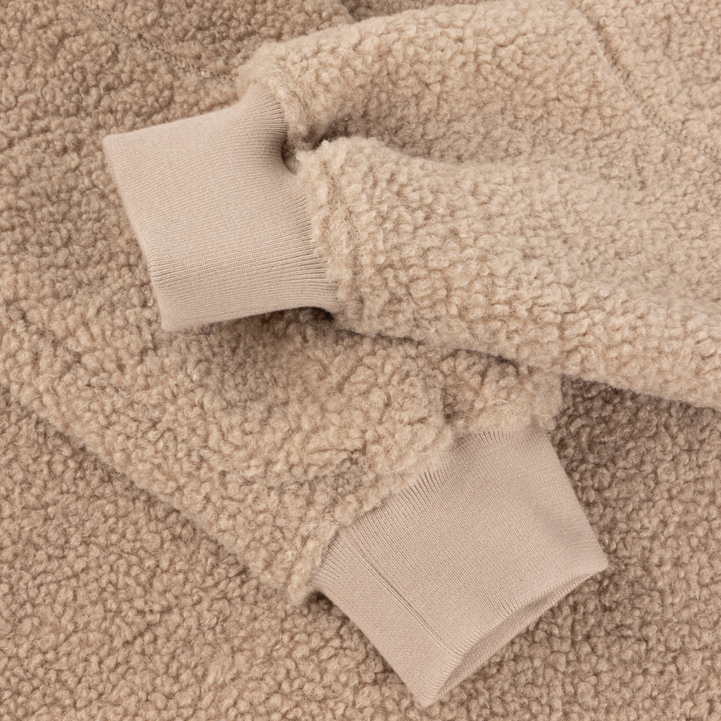 DIME Polar Fleece Sherpa Zip Latte