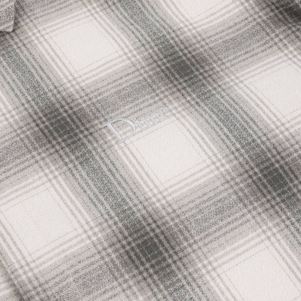Dime Premium Flannel Shirt Light Gray