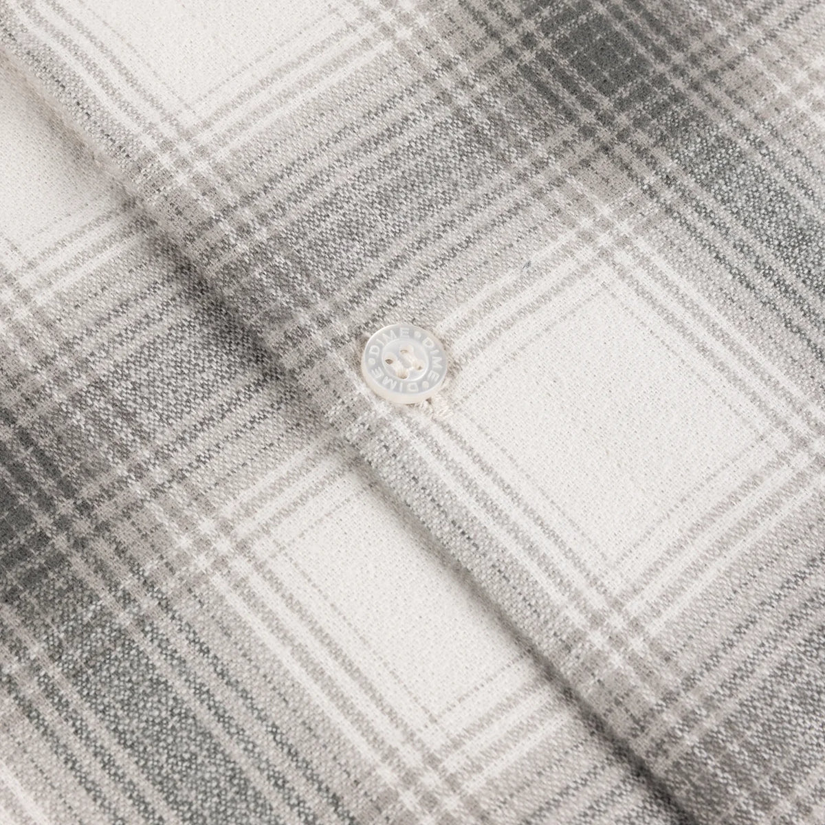 Dime Premium Flannel Shirt Light Gray