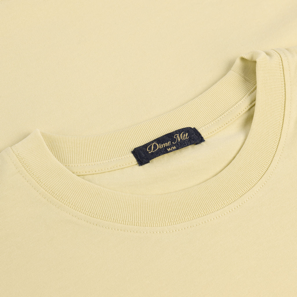 DIME Cursive Small Logo T-Shirt Cloud Cream
