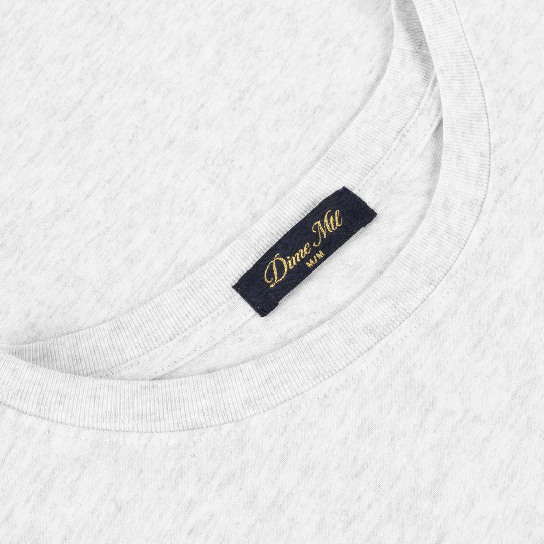 Dime Cursive T-Shirt Ash