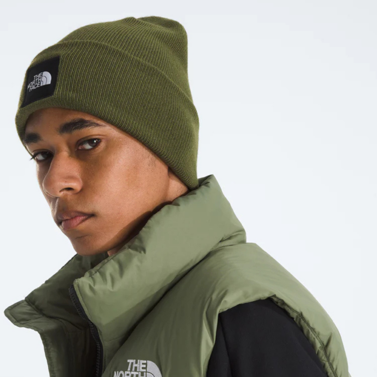 The North Face Big Box Beanie - Woodland Green