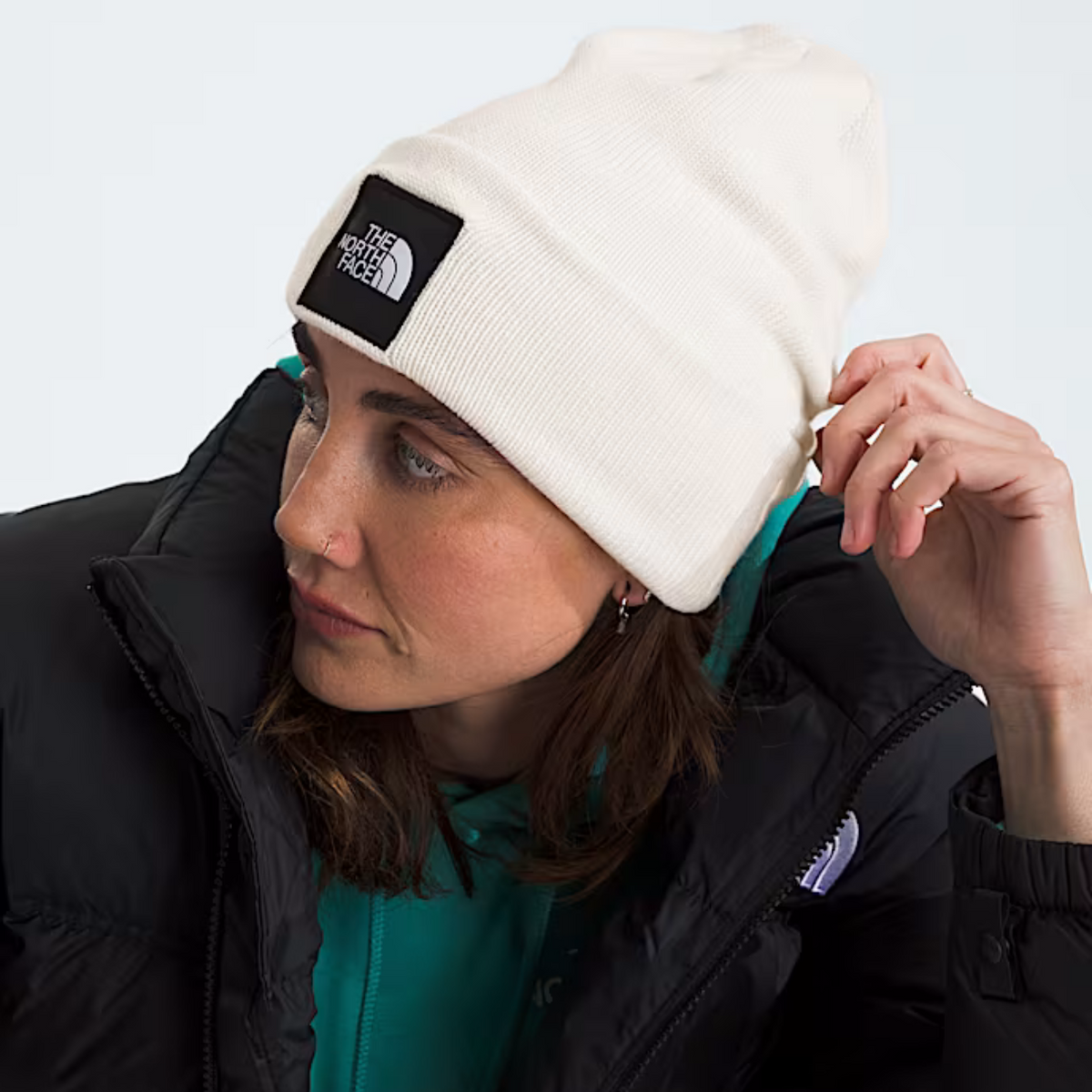 The North Face Big Box Beanie White Dune