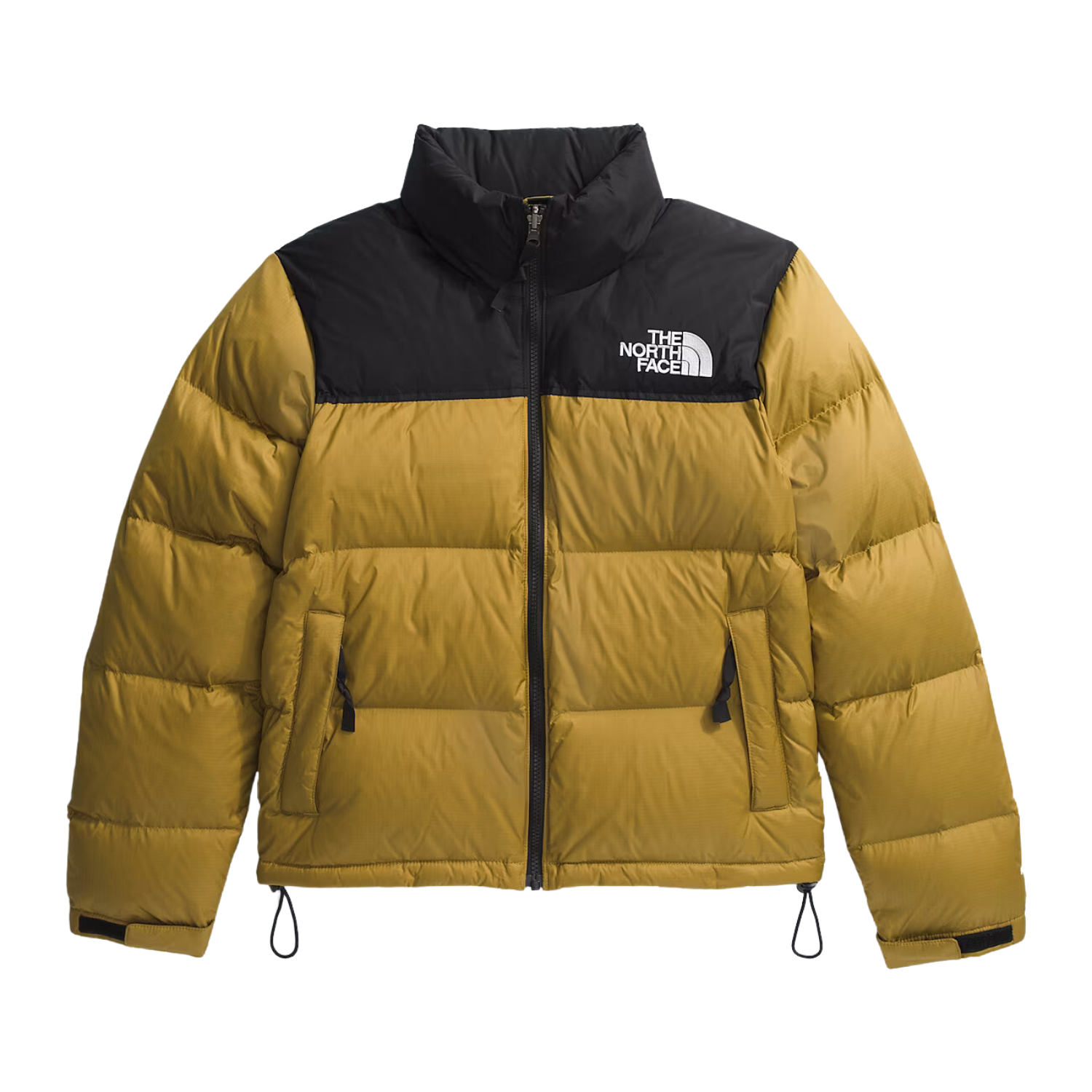 Green north face nuptse jacket on sale