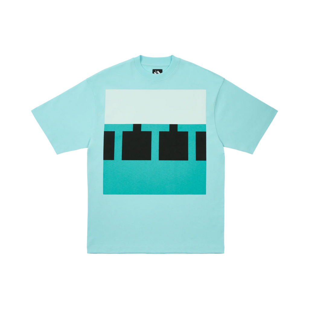 The Trilogy Tapes Block T-Shirt Blue I Momentum Momentum Clothing