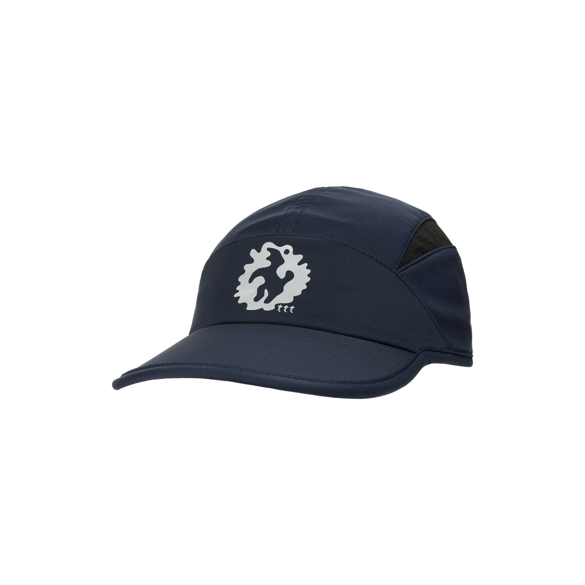 The Trilogy Tapes Clogged Bear Running Cap Metallic Navy/Black