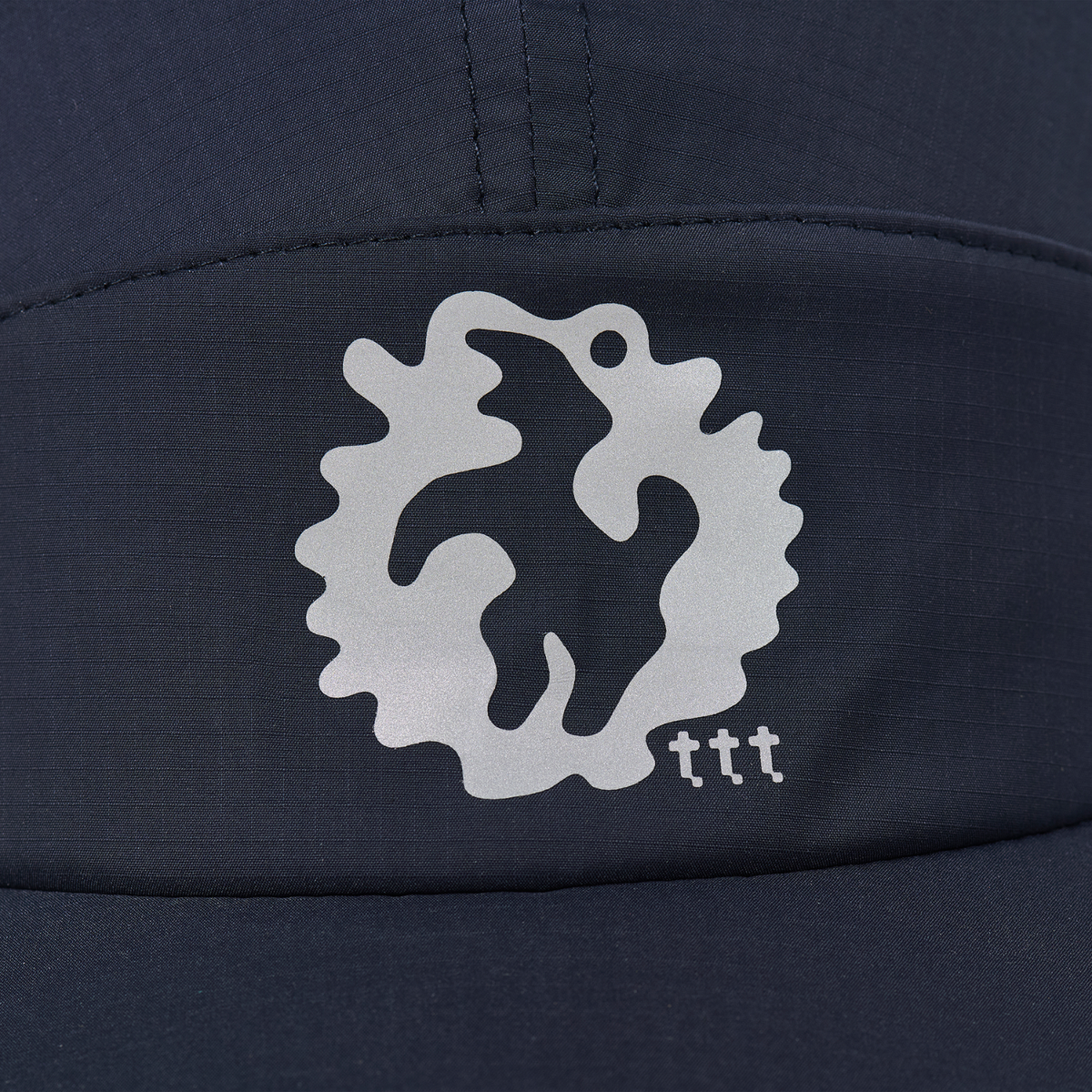 The Trilogy Tapes Clogged Bear Running Cap Metallic Navy/Black