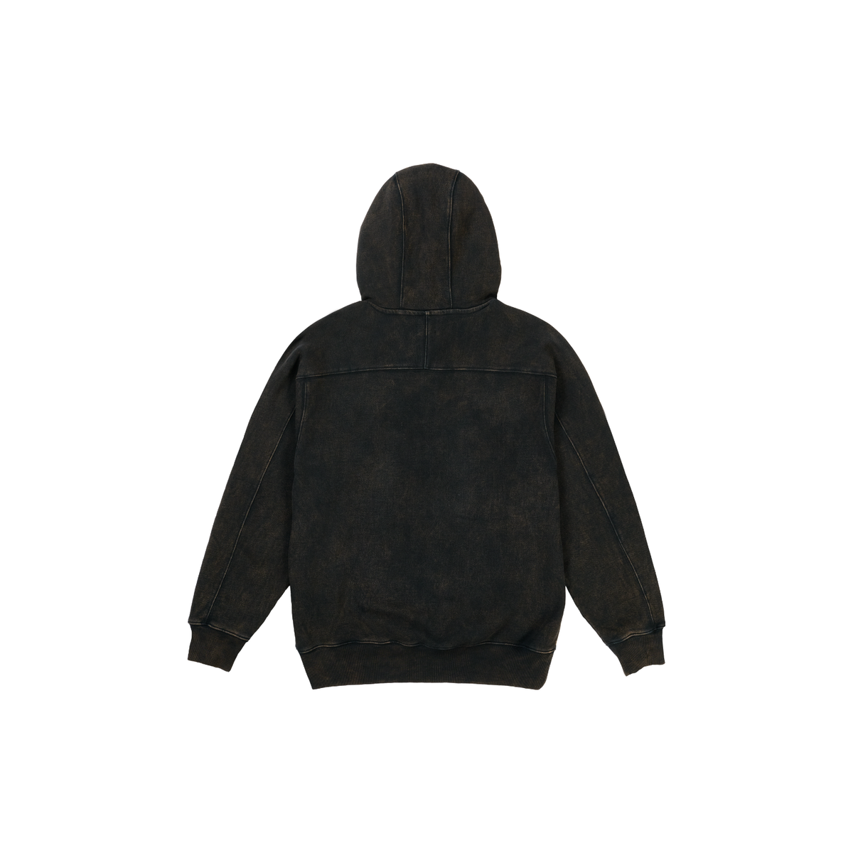 The Trilogy Tapes Dash Line Washed Hoodie Black