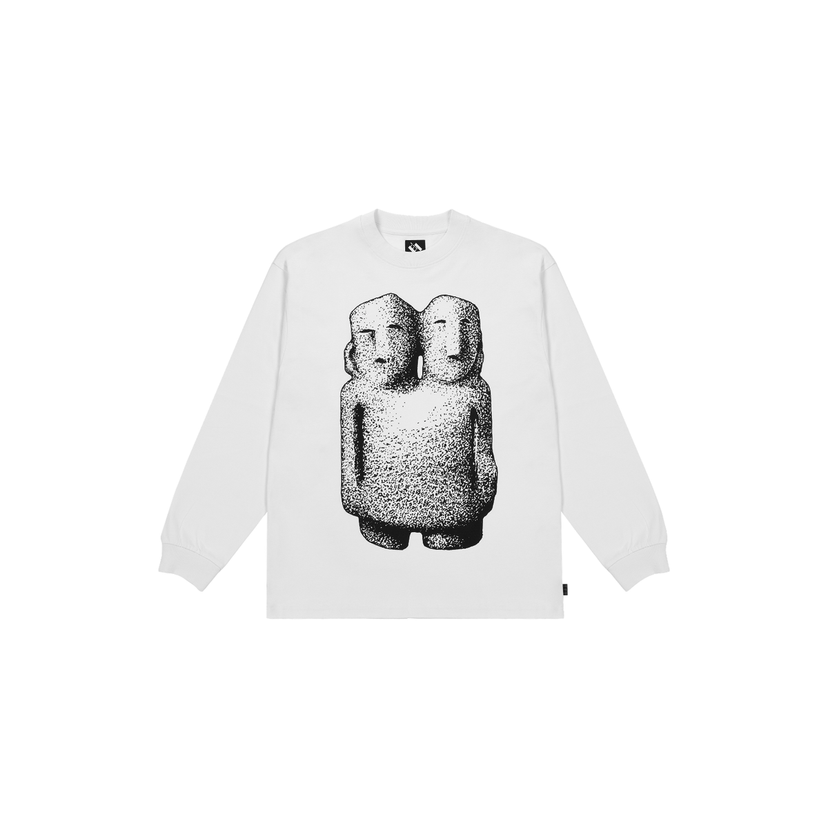 The Trilogy Tapes Double Headed Longsleeve White