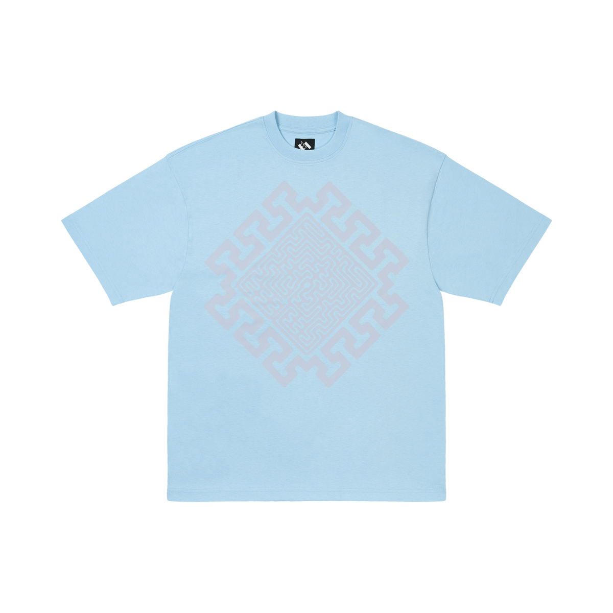The Trilogy Tapes Maze T-Shirt Dream Blue