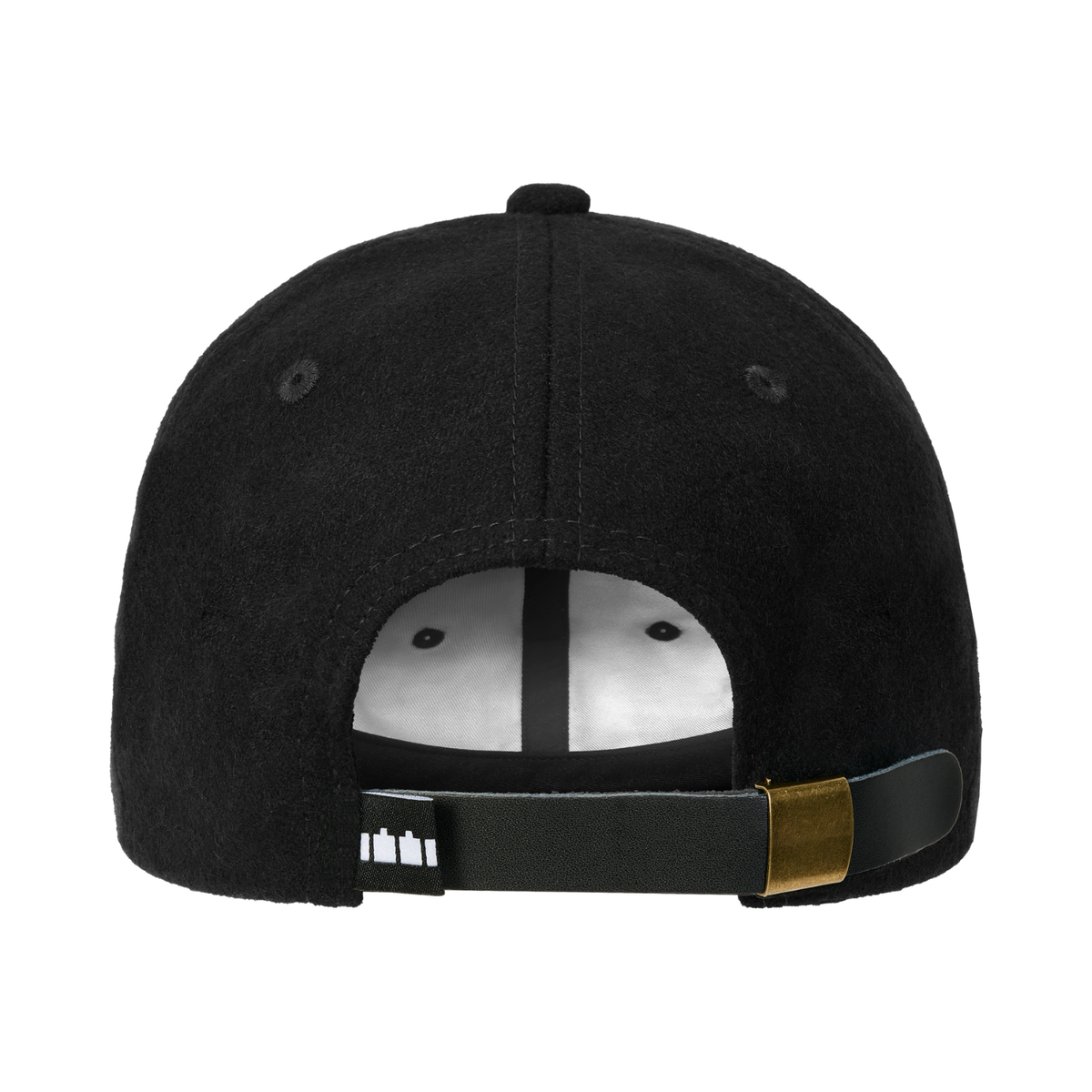 The Trilogy Tapes Three Cross Wool Ball Cap Black