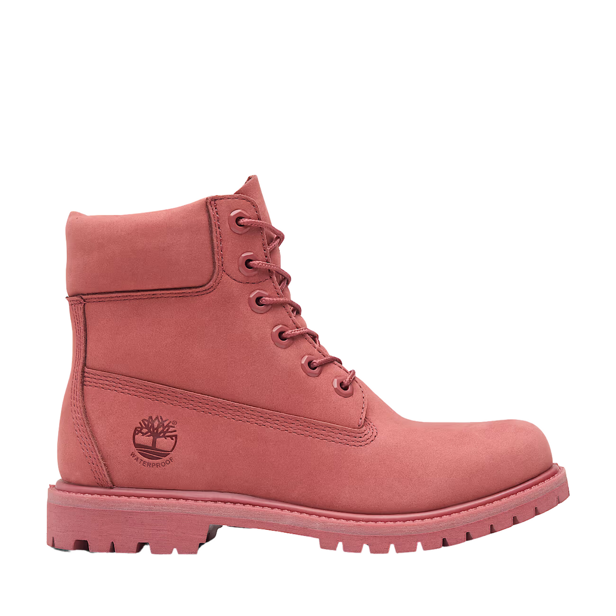 Timberland W 6" Lace Up Waterproof Boot Medium Red Nubuck