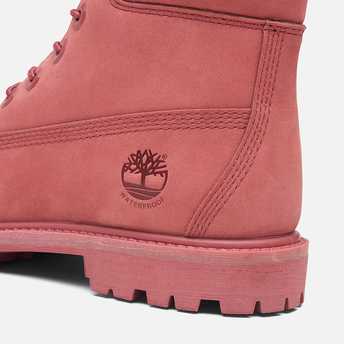 Timberland W 6" Lace Up Waterproof Boot Medium Red Nubuck