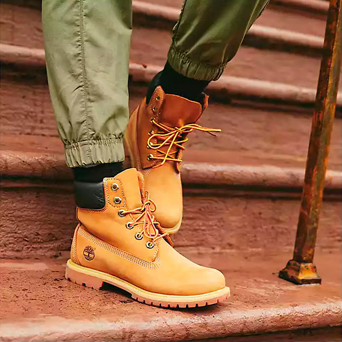 Timberland W 6" Lace Up Waterproof Boot Wheat Nubuck