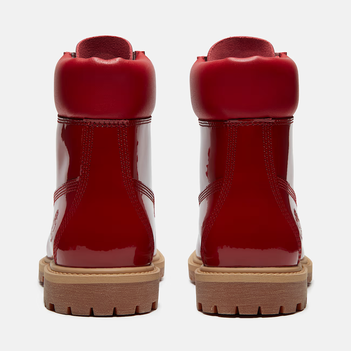 Timberland W Premium 6" Lace Up Waterproof Boot Medium Red Patent Leather
