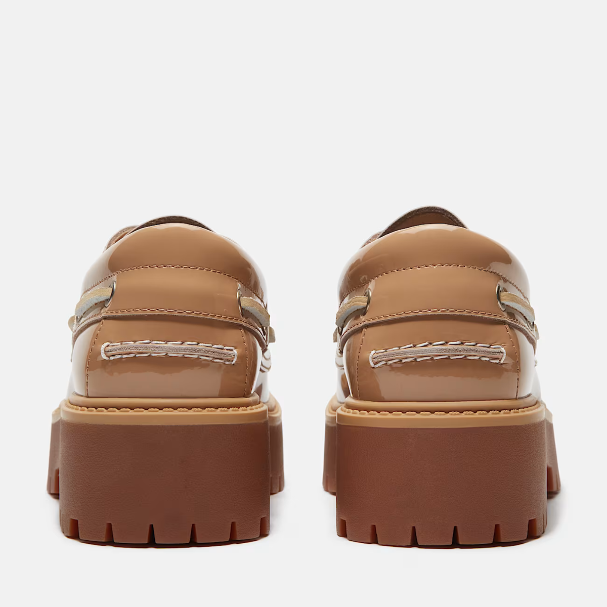 Timberland W Stone Street Boat Shoe Medium Beige Patent Leather