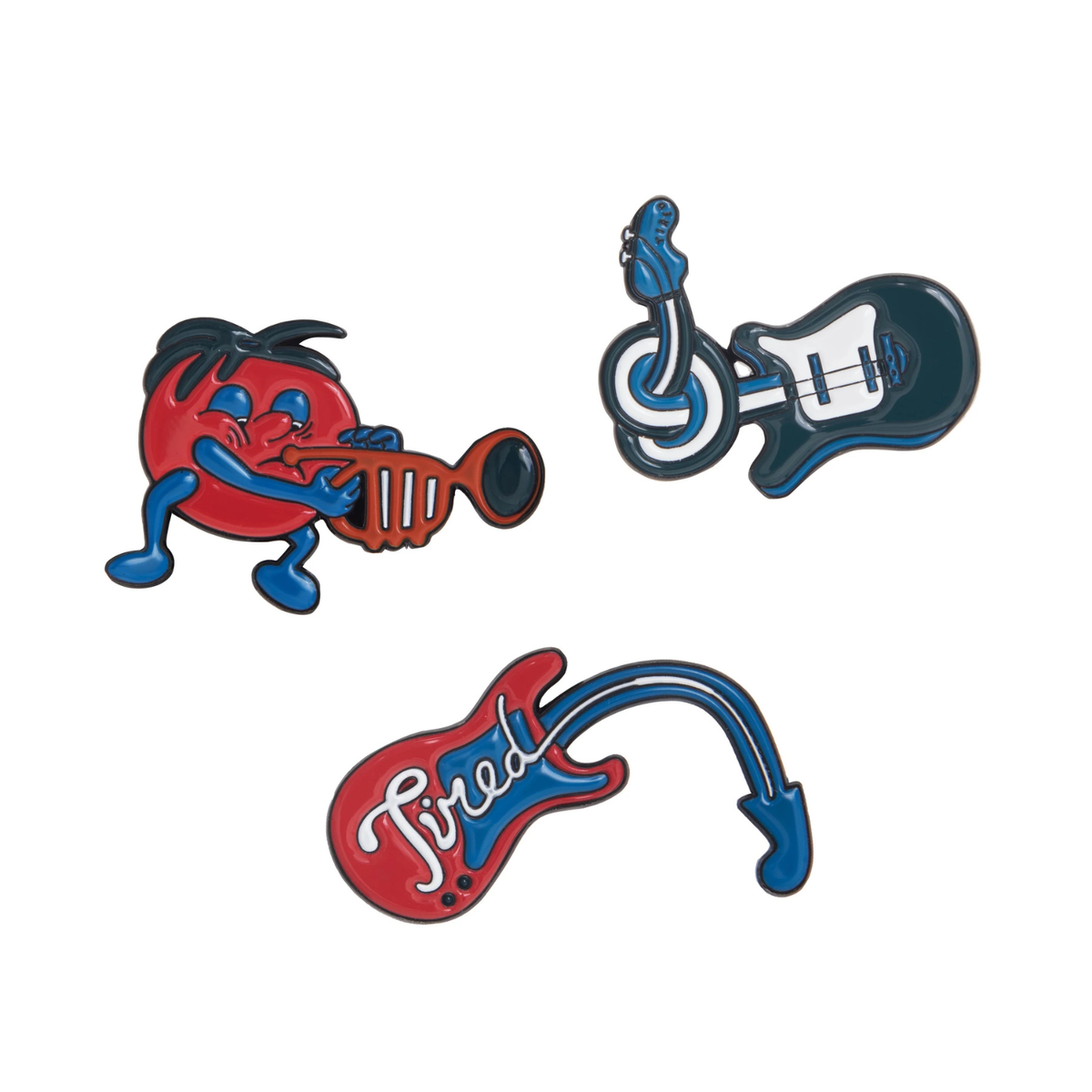Tired Music Pin Set Multi