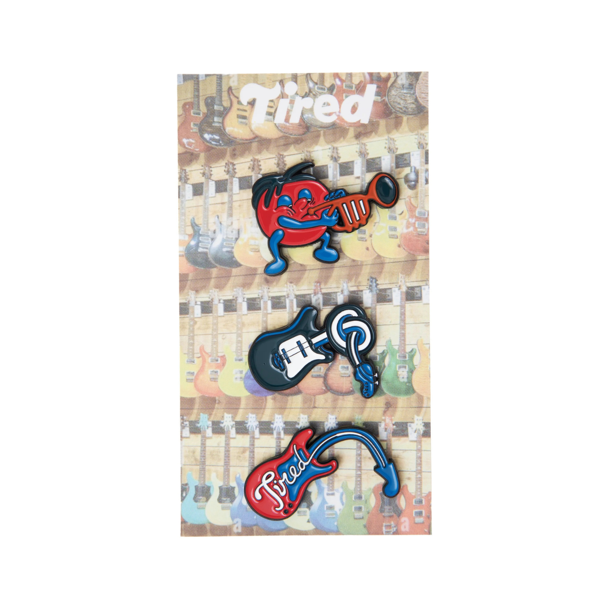 Tired Music Pin Set Multi