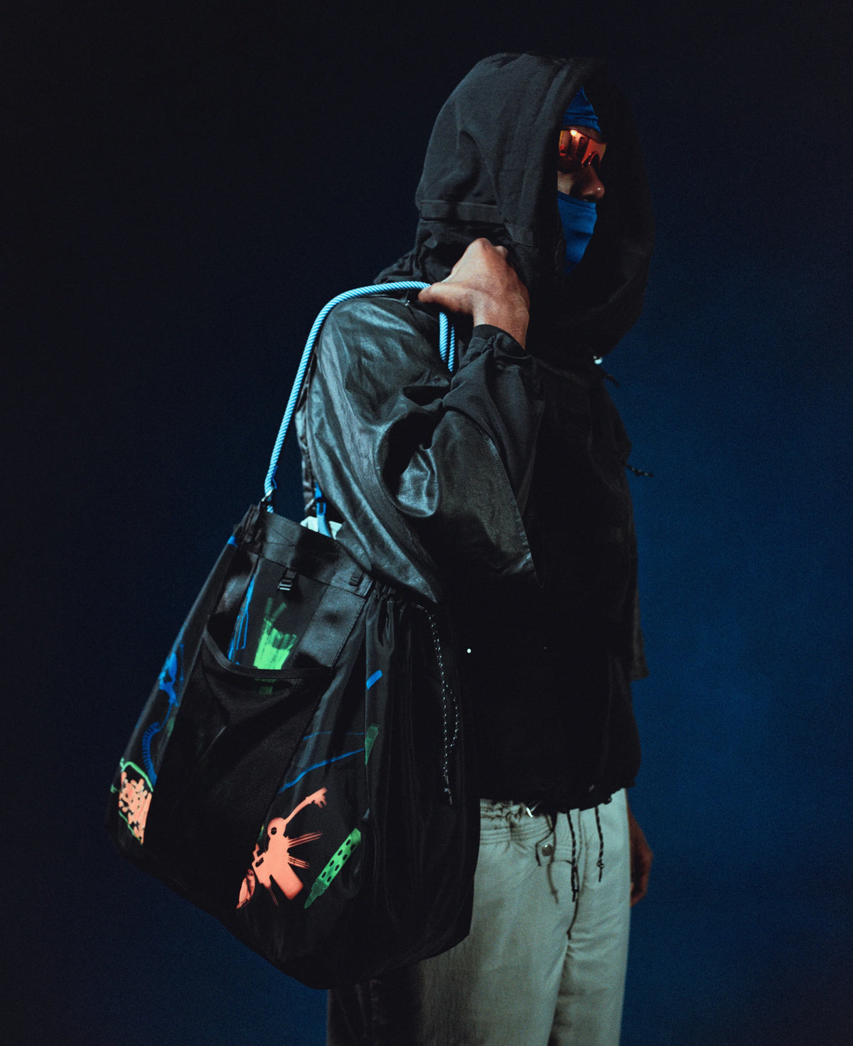 Pleasures Topologie Summit Reversible Tote Black Liminal Gray