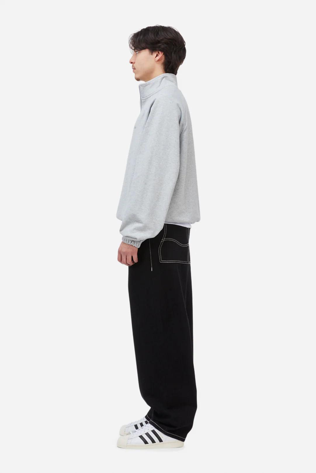 Dime Classic Terry Quarter Zip Heather Gray