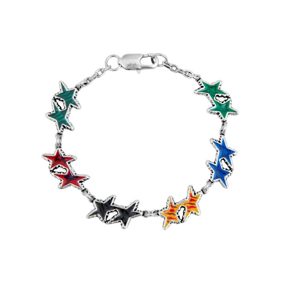 TwoJeys Melted Stars Bracelet (Small) Silver.