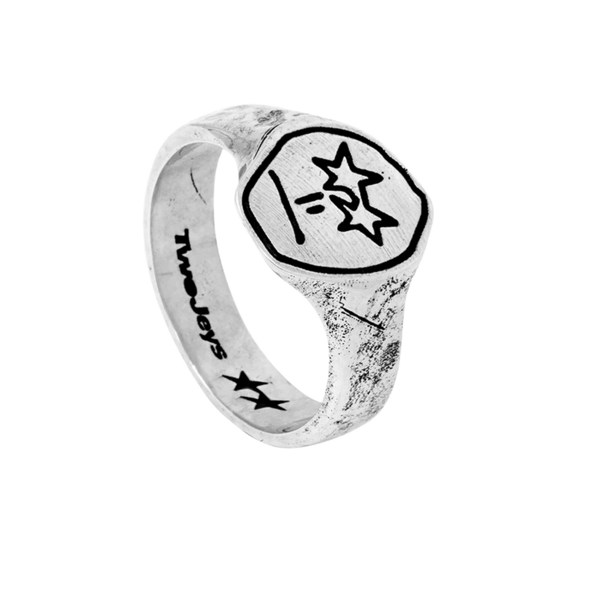 TwoJeys Starry Eyed Ring Silver
