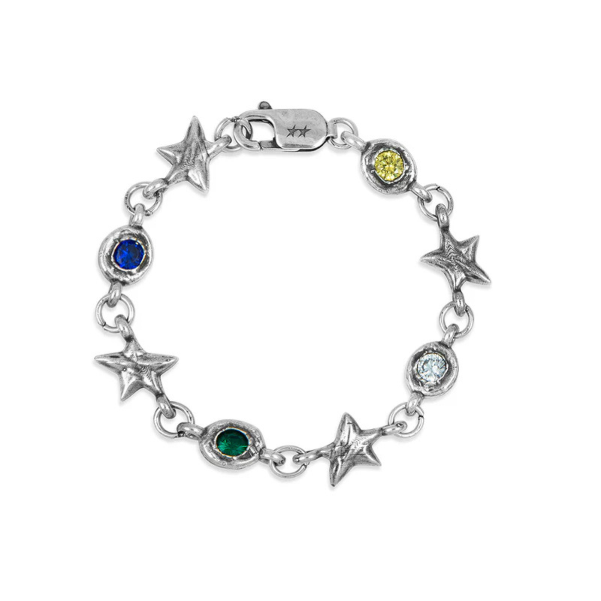 Twojeys Multicolor Squadra Bracelet Silver