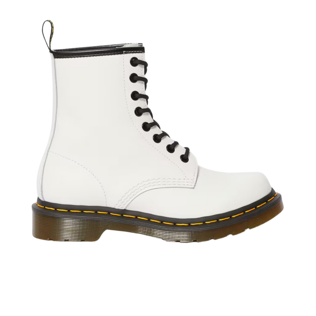 White doc martens no laces hotsell