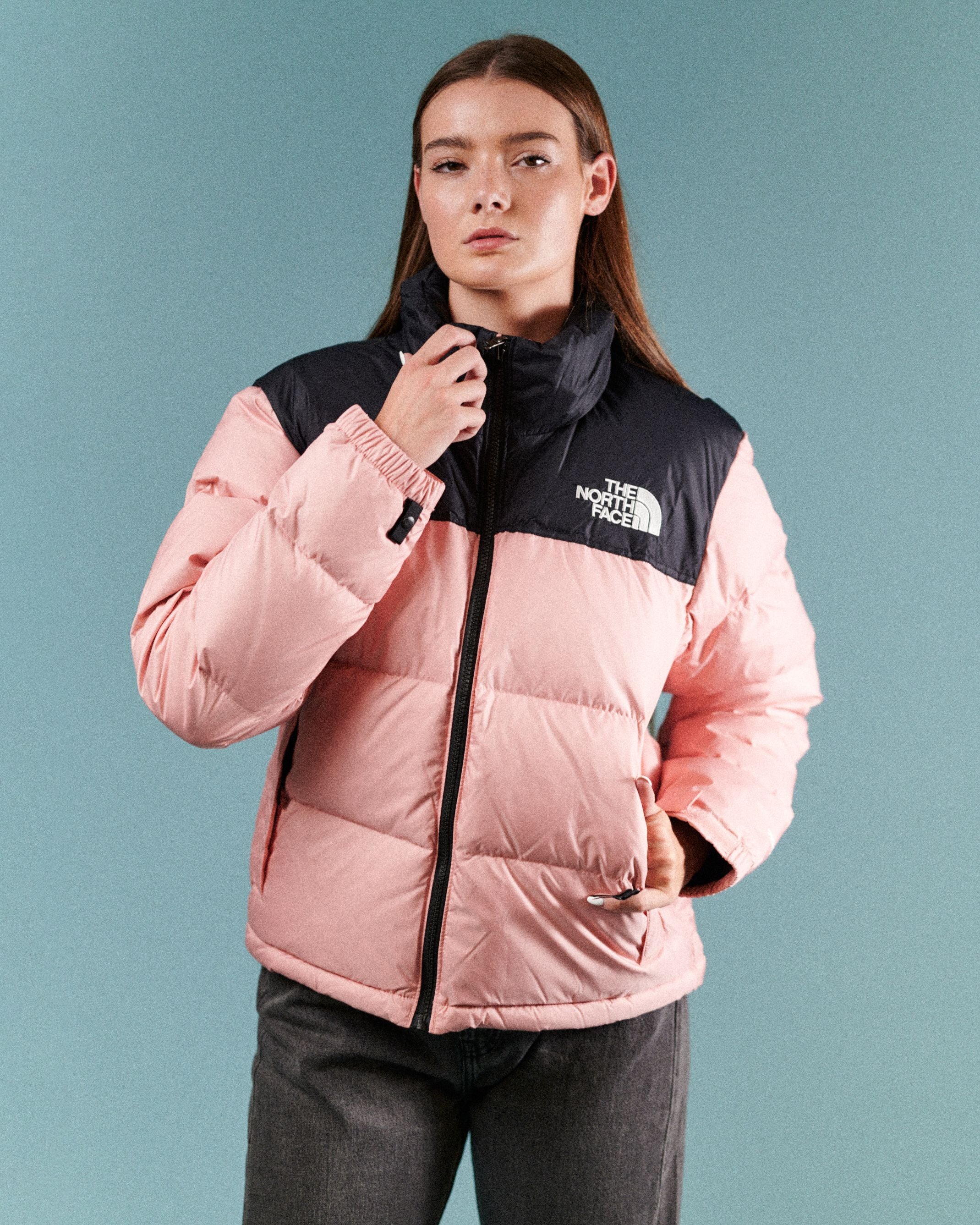 W 1996 RETRO NUPTSE JACKET - SHADY ROSE I THE NORTH FACE