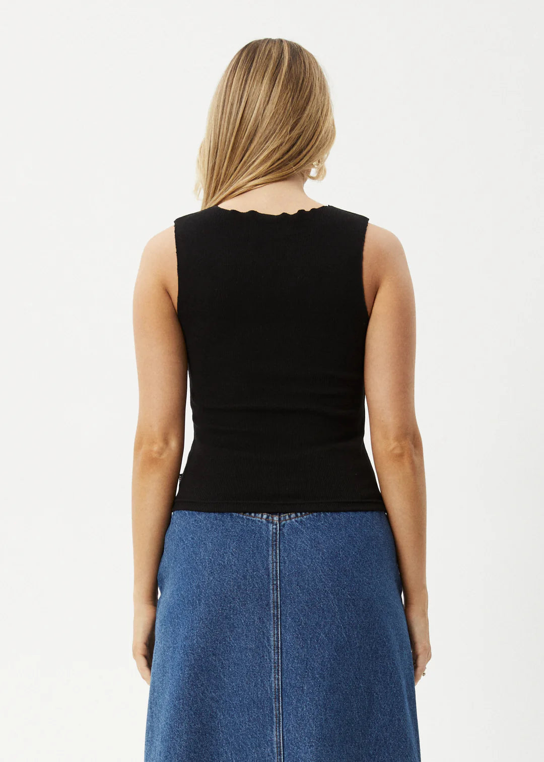 Afends W Peony High Neck Tank Black
