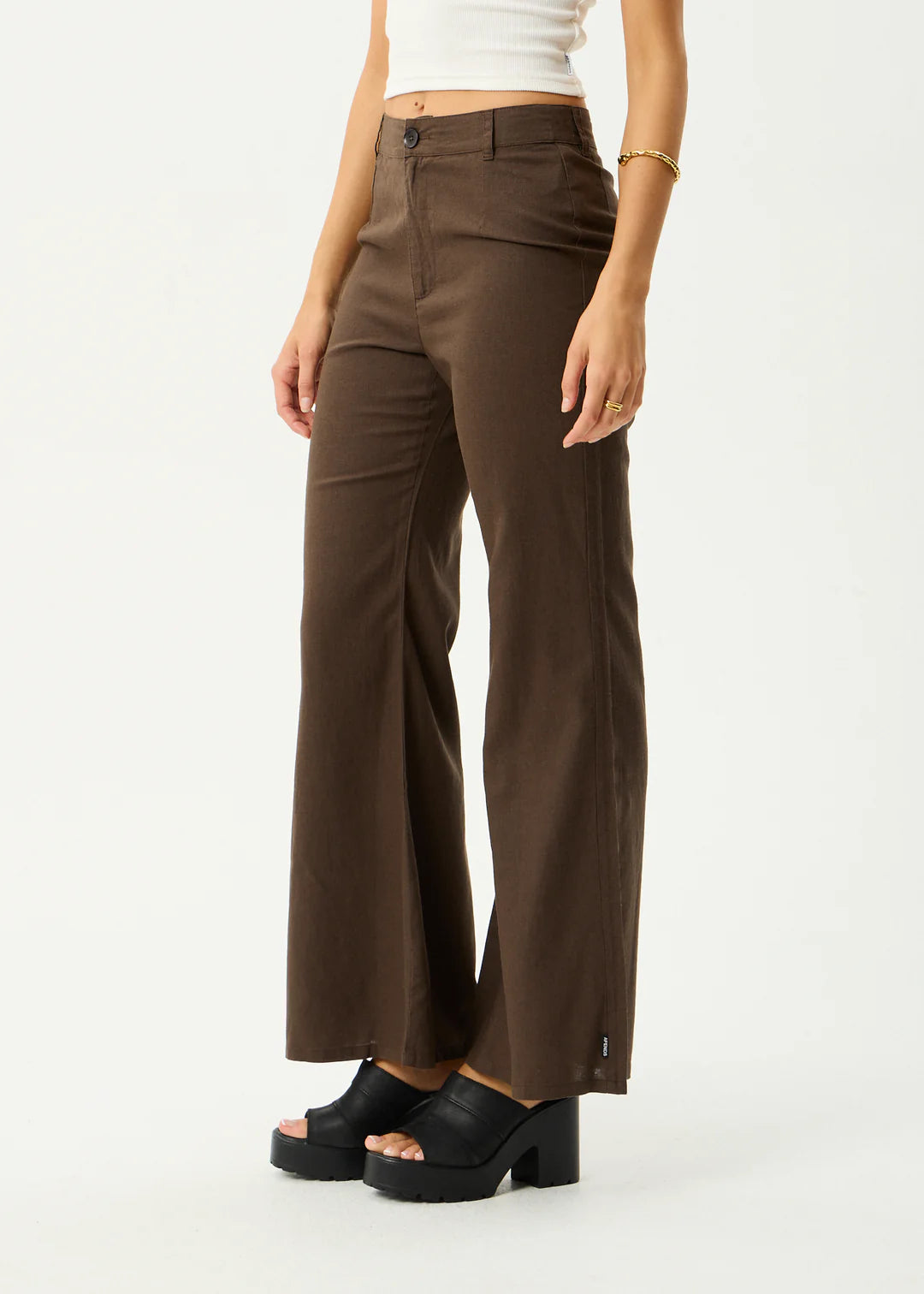 Afends W Birkin Flares Coffee