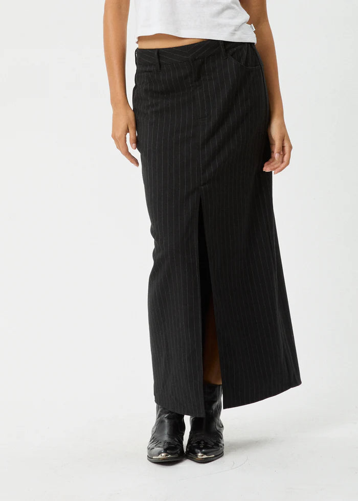 Black split skirt hotsell