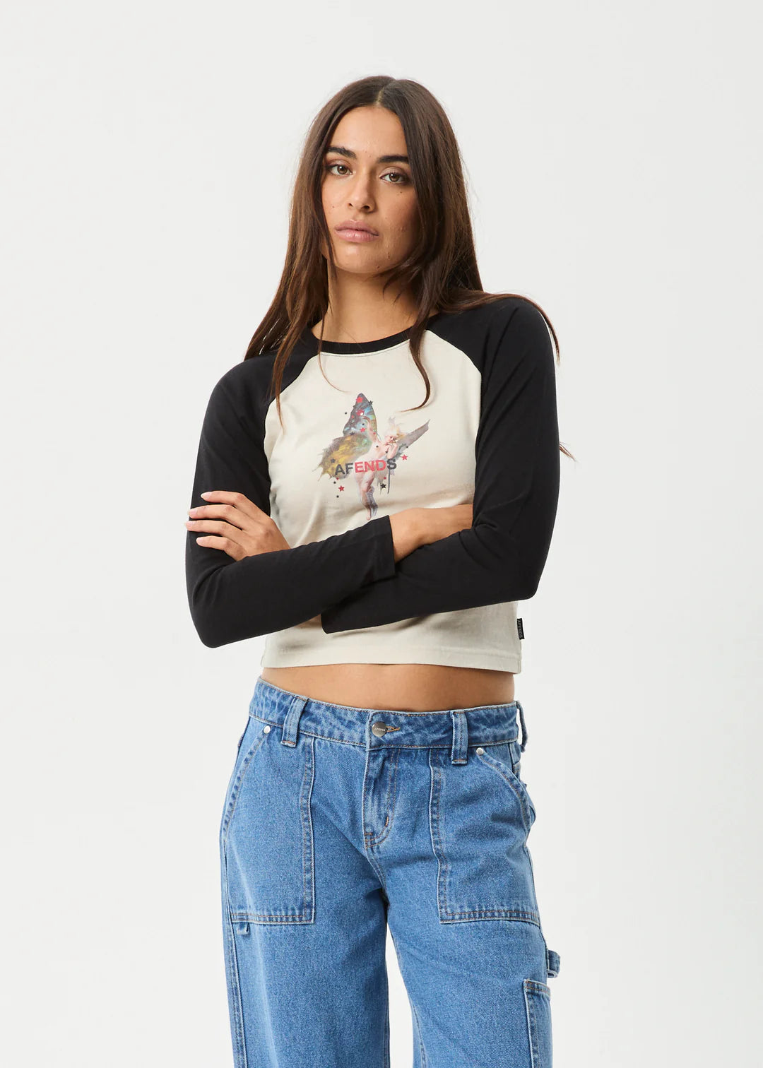 Afends Pixie Long Sleeve Tee Moonbeam