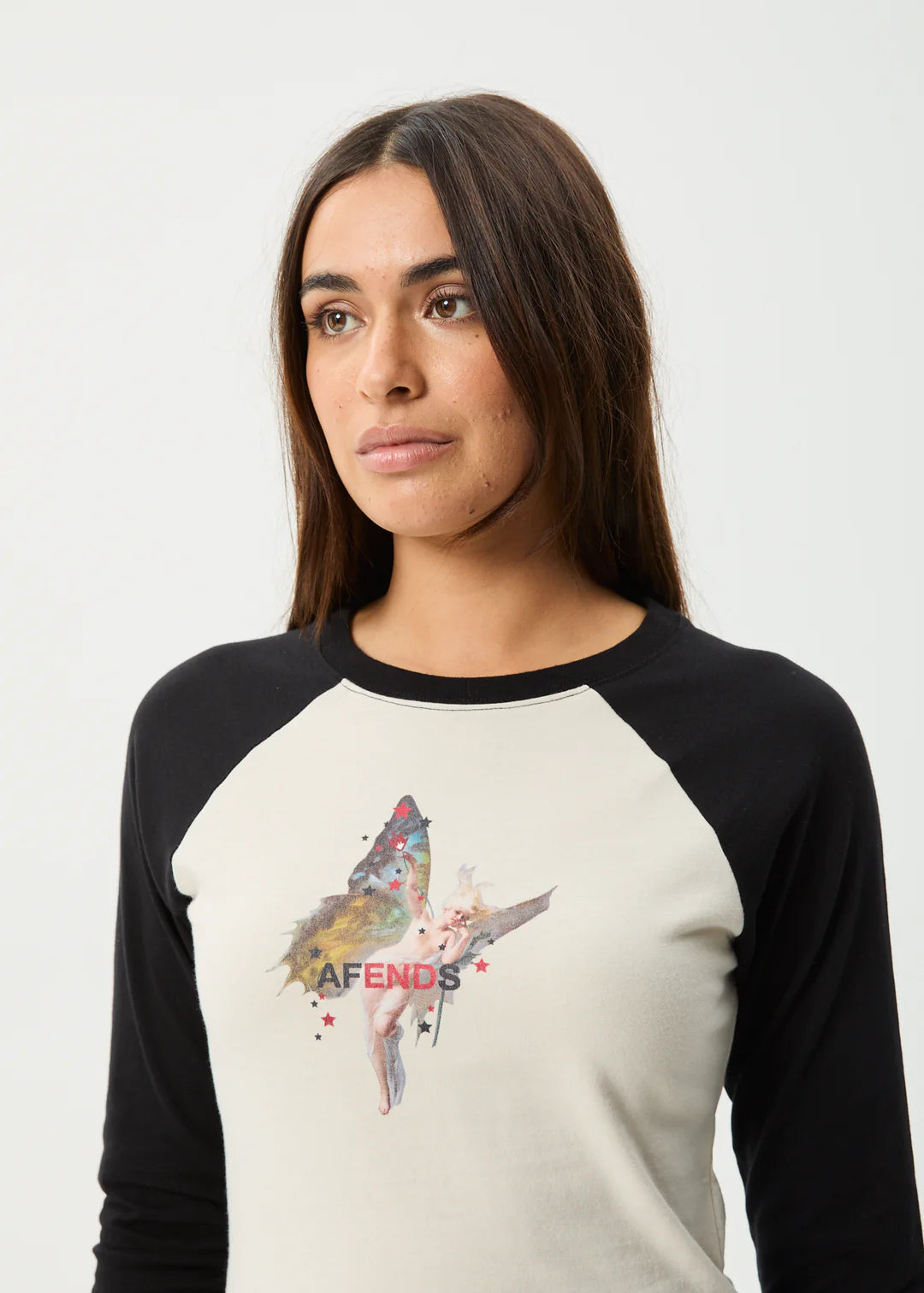 Afends Pixie Long Sleeve Tee Moonbeam