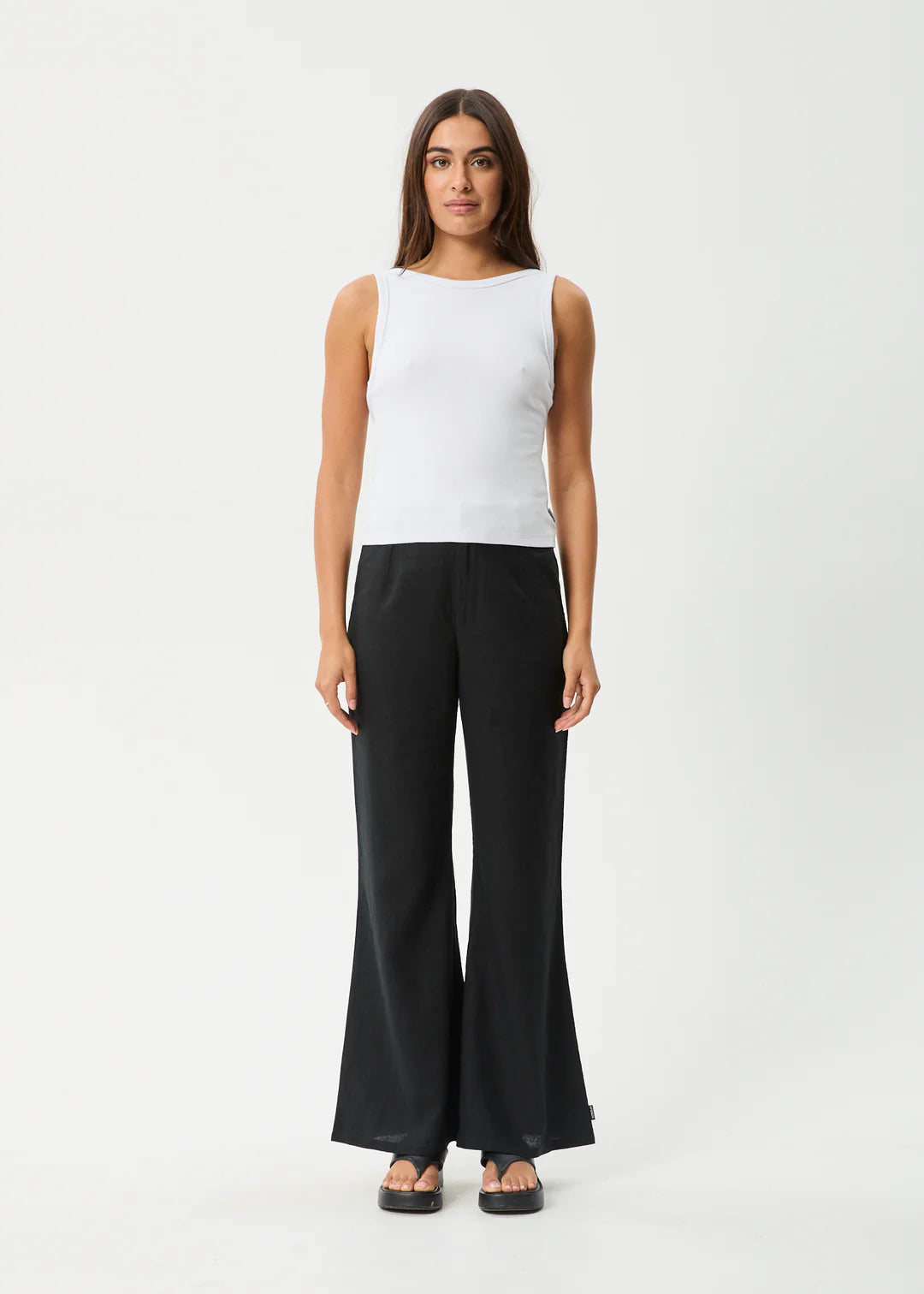 Afends Charlie Rib Singlet White