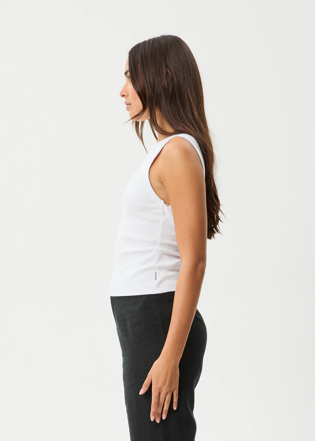Afends Charlie Rib Singlet White