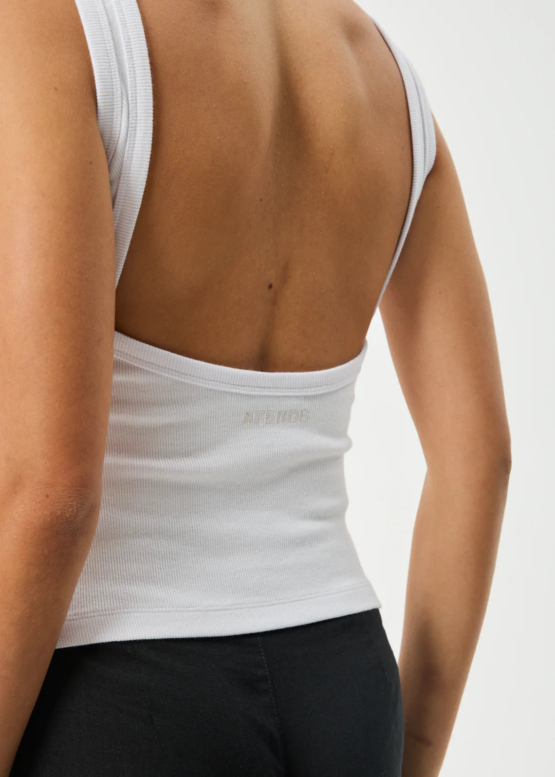 Afends Charlie Rib Singlet White