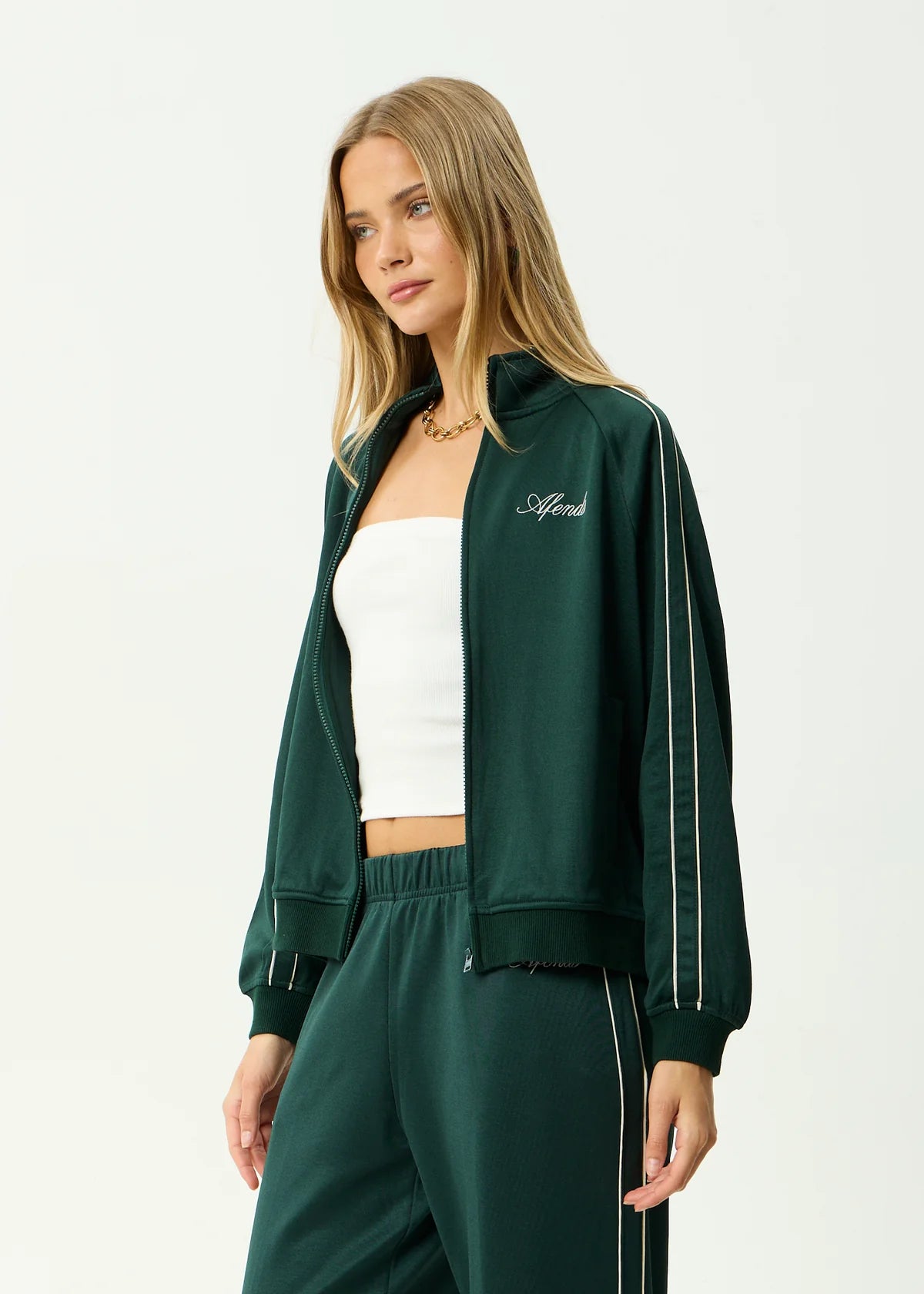 Afends Avenue Track Jacket Pine