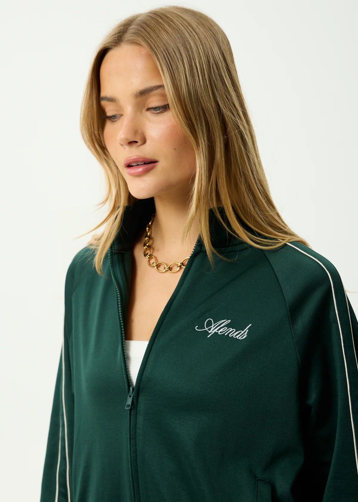 Afends Avenue Track Jacket Pine