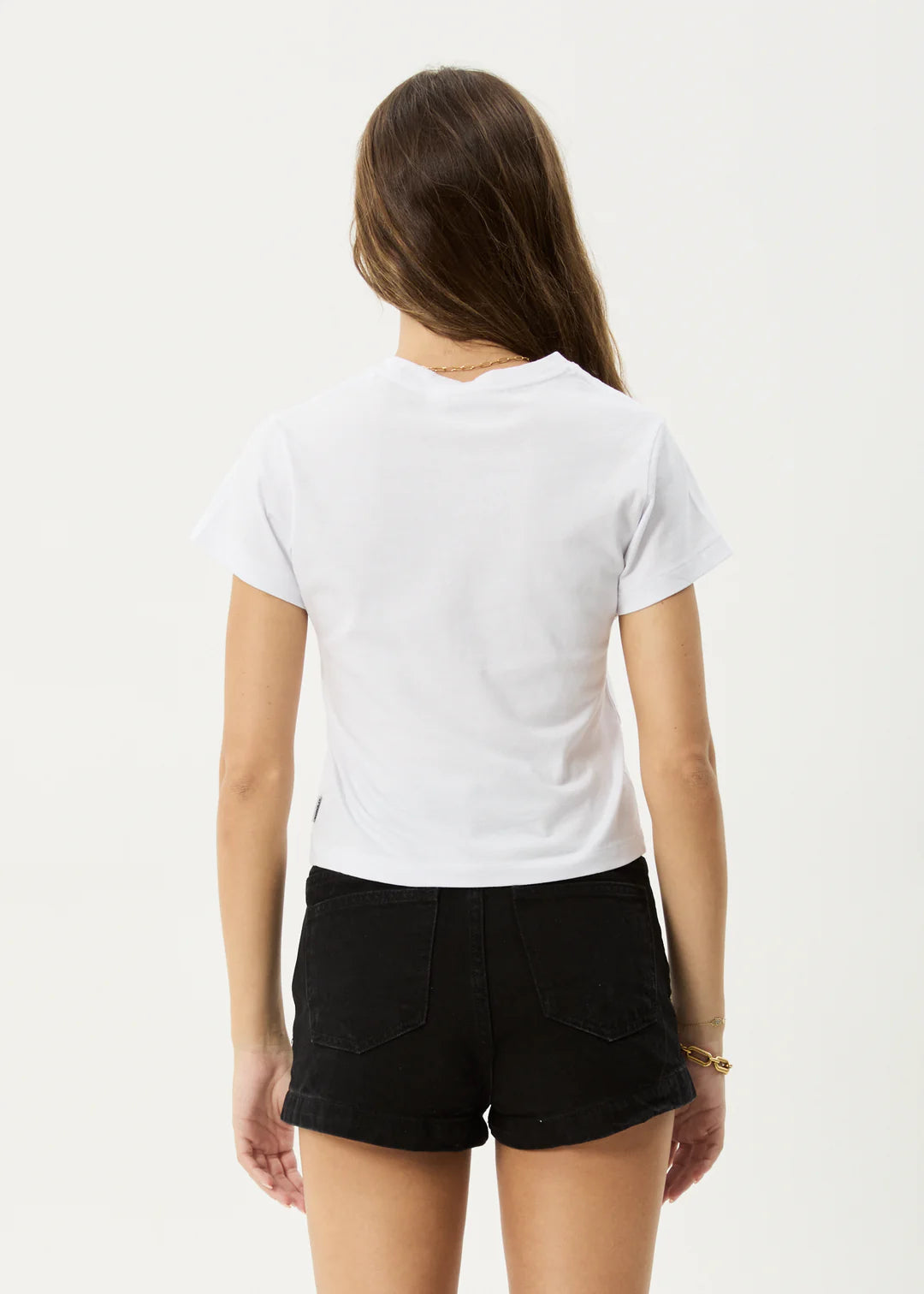 Afends W Dark Heaven Baby Tee White