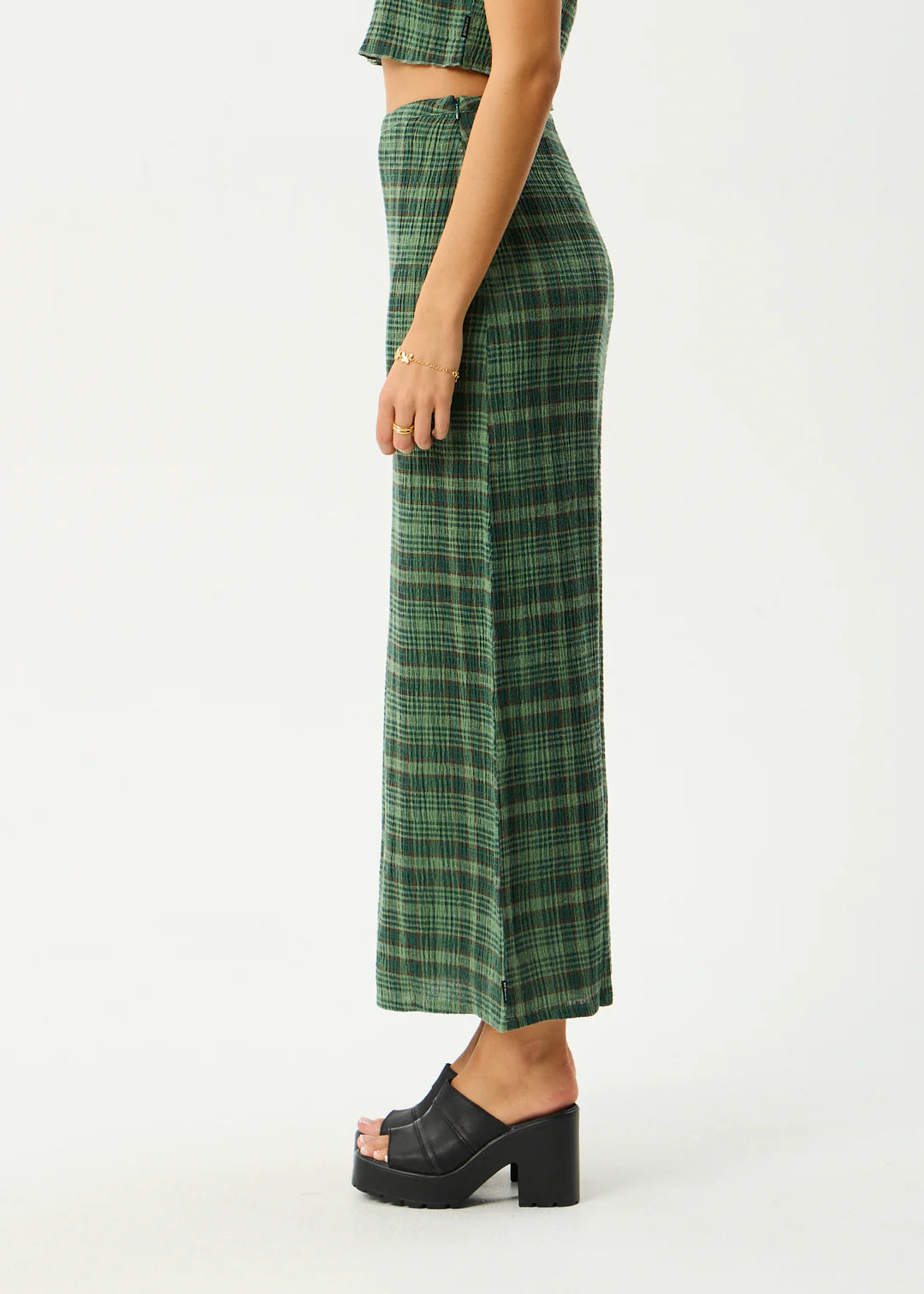 Afends W Lonnie Maxi Skirt Hunter Green