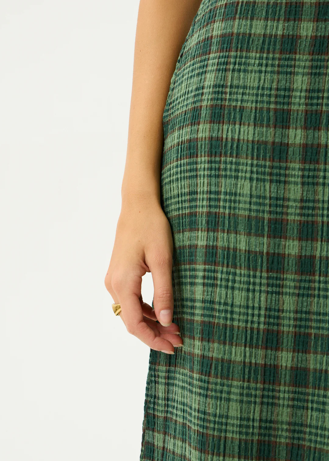 Afends W Lonnie Maxi Skirt Hunter Green