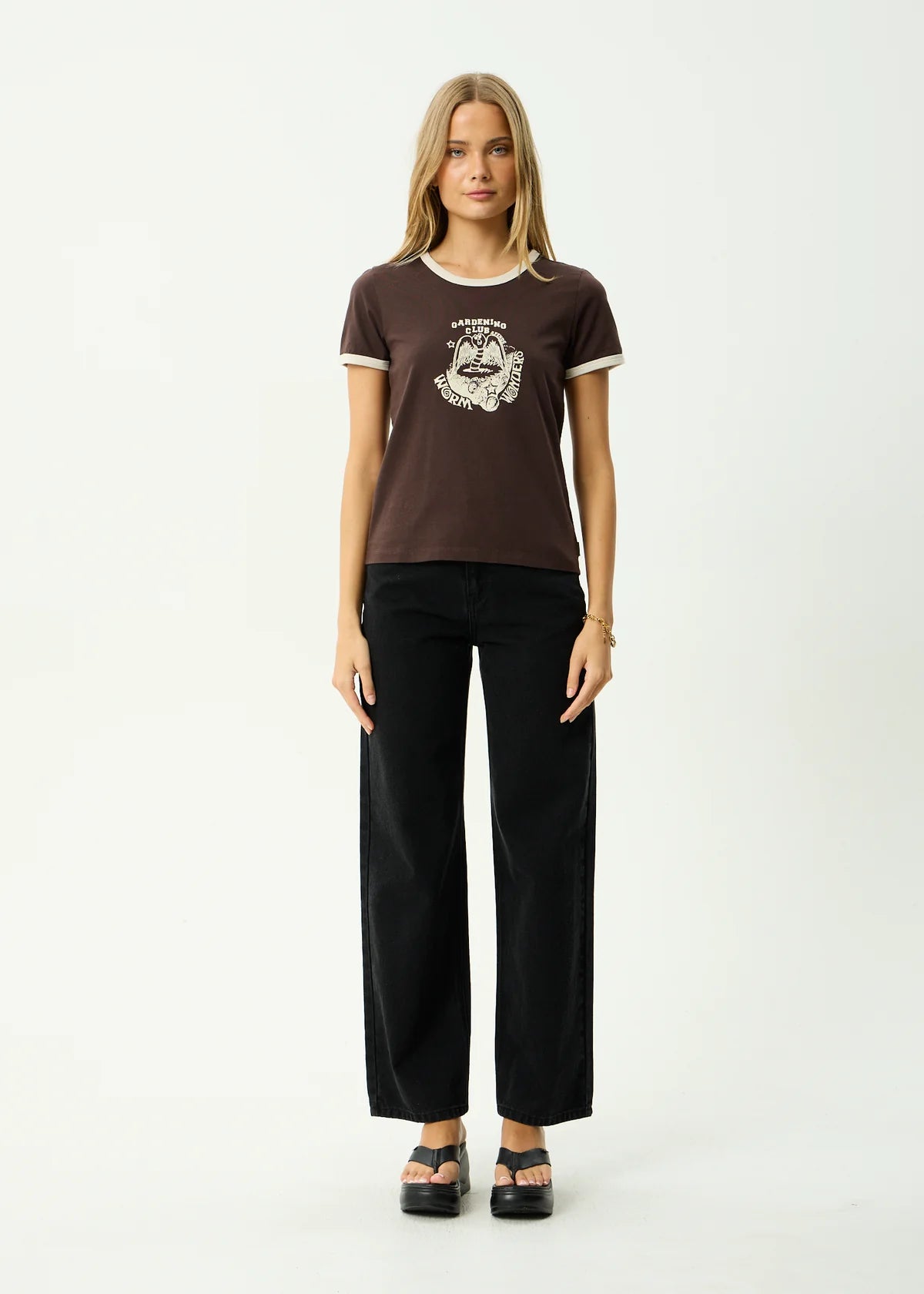 Afends Wonders Recycled Raglan Tee Coffee